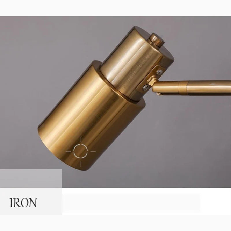 Dallenwil | Minimalistic Gold Floor Lamp with Marble Base