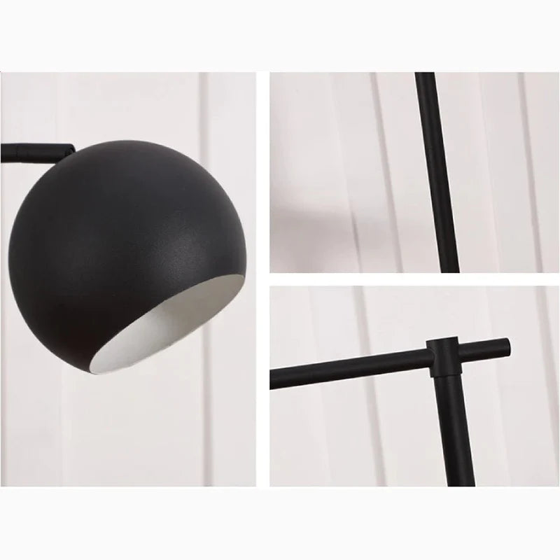 Davos | Black/Gold Minimalistic Reading Floor Lamp