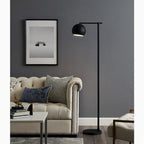 Davos | Black/Gold Minimalistic Reading Floor Lamp
