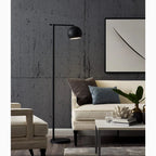 Davos | Black/Gold Minimalistic Reading Floor Lamp