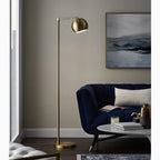 Davos | Black/Gold Minimalistic Reading Floor Lamp