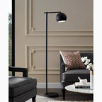 Davos | Black/Gold Minimalistic Reading Floor Lamp