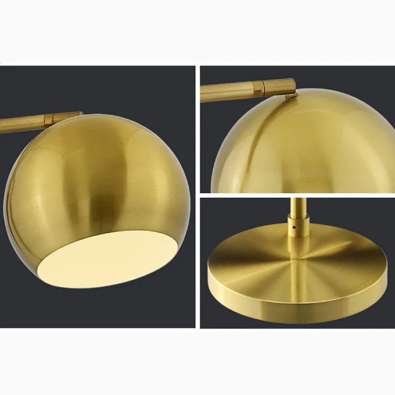 Davos | Black/Gold Minimalistic Reading Floor Lamp