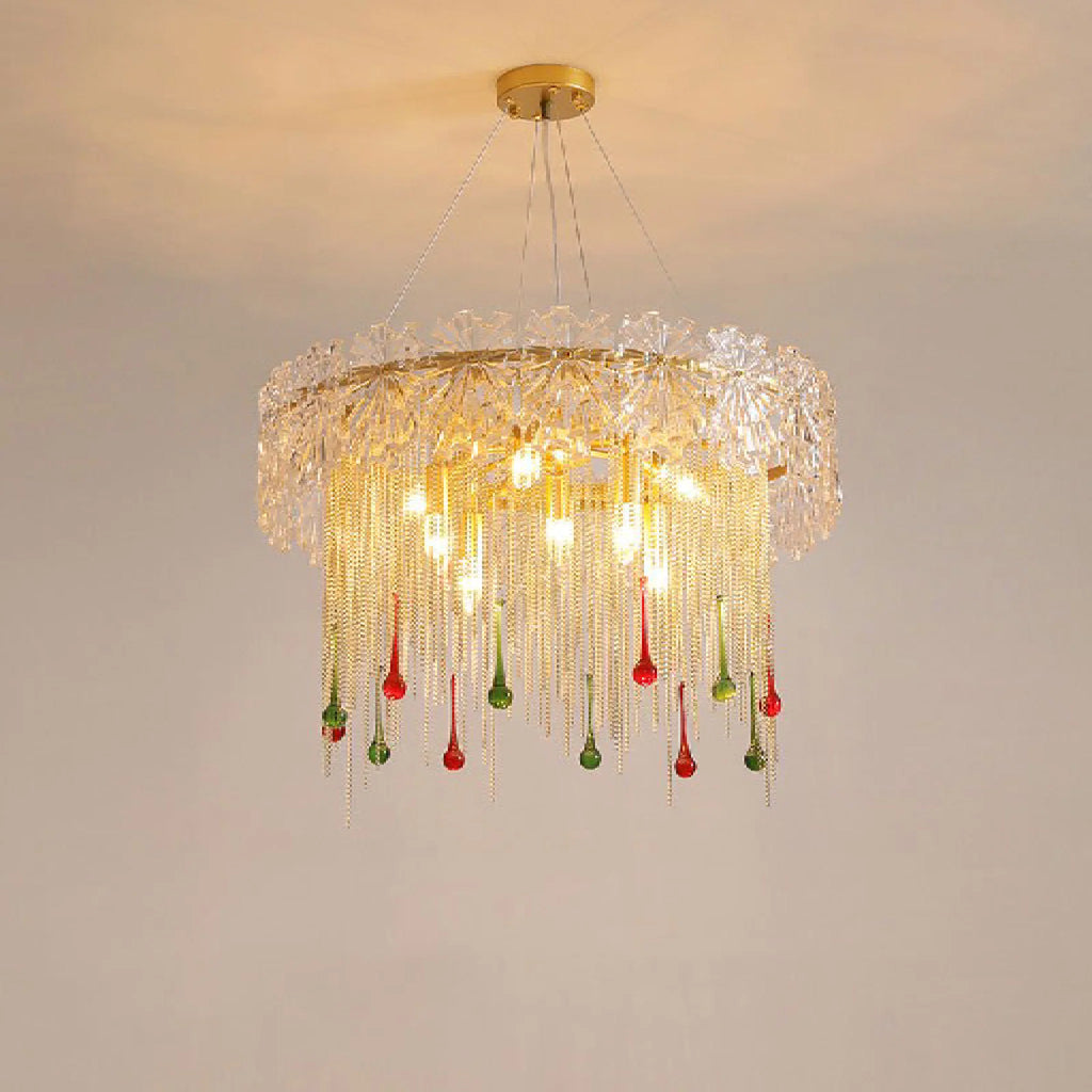 Delemont | Creative Drum Crystal LED Pendant Chandelier for Living Room