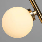 Diemtigen | Elegant Golden Metal LED Floor Lamp With Acrylic Balls