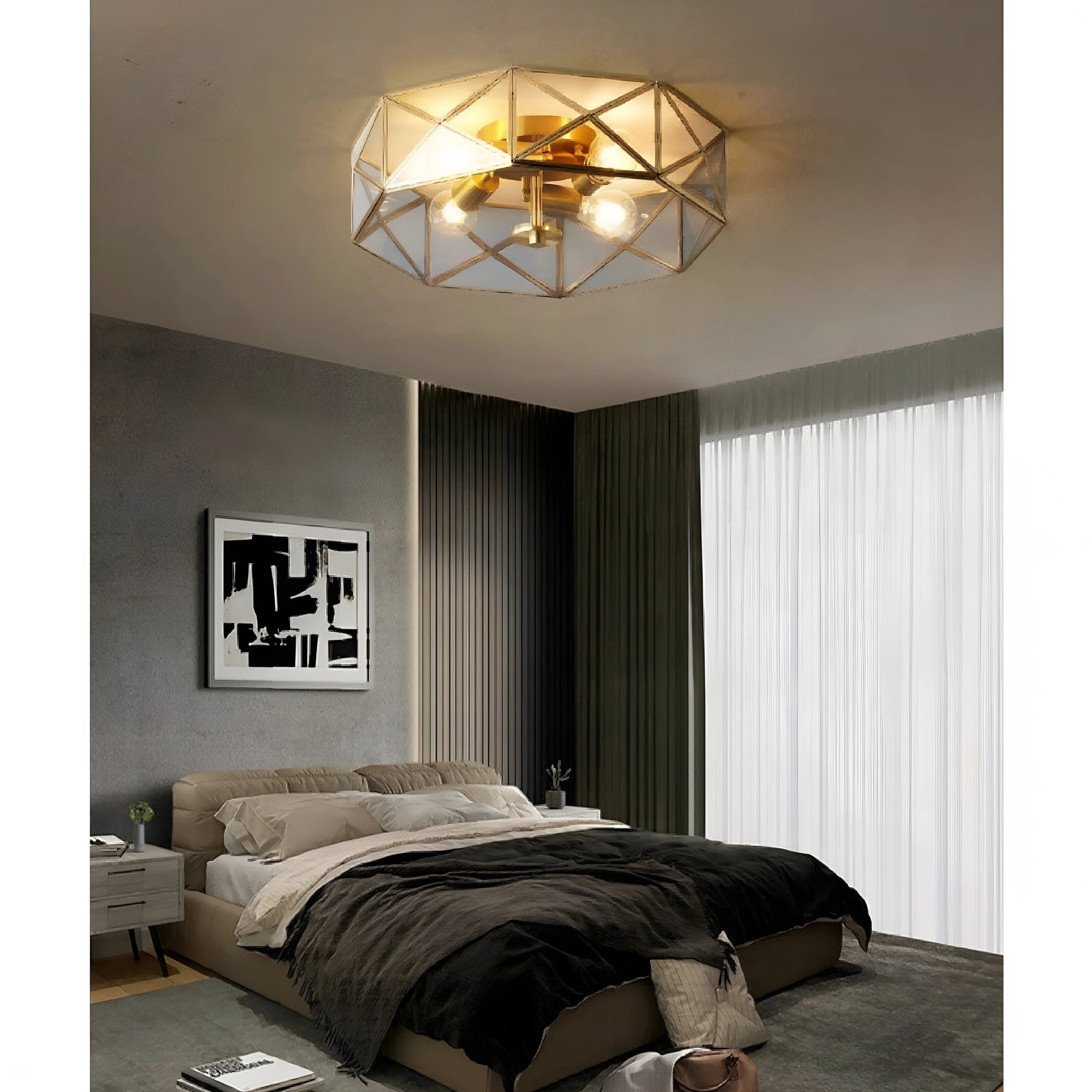 Dietikon | Modern LED Copper Ceiling Lamp