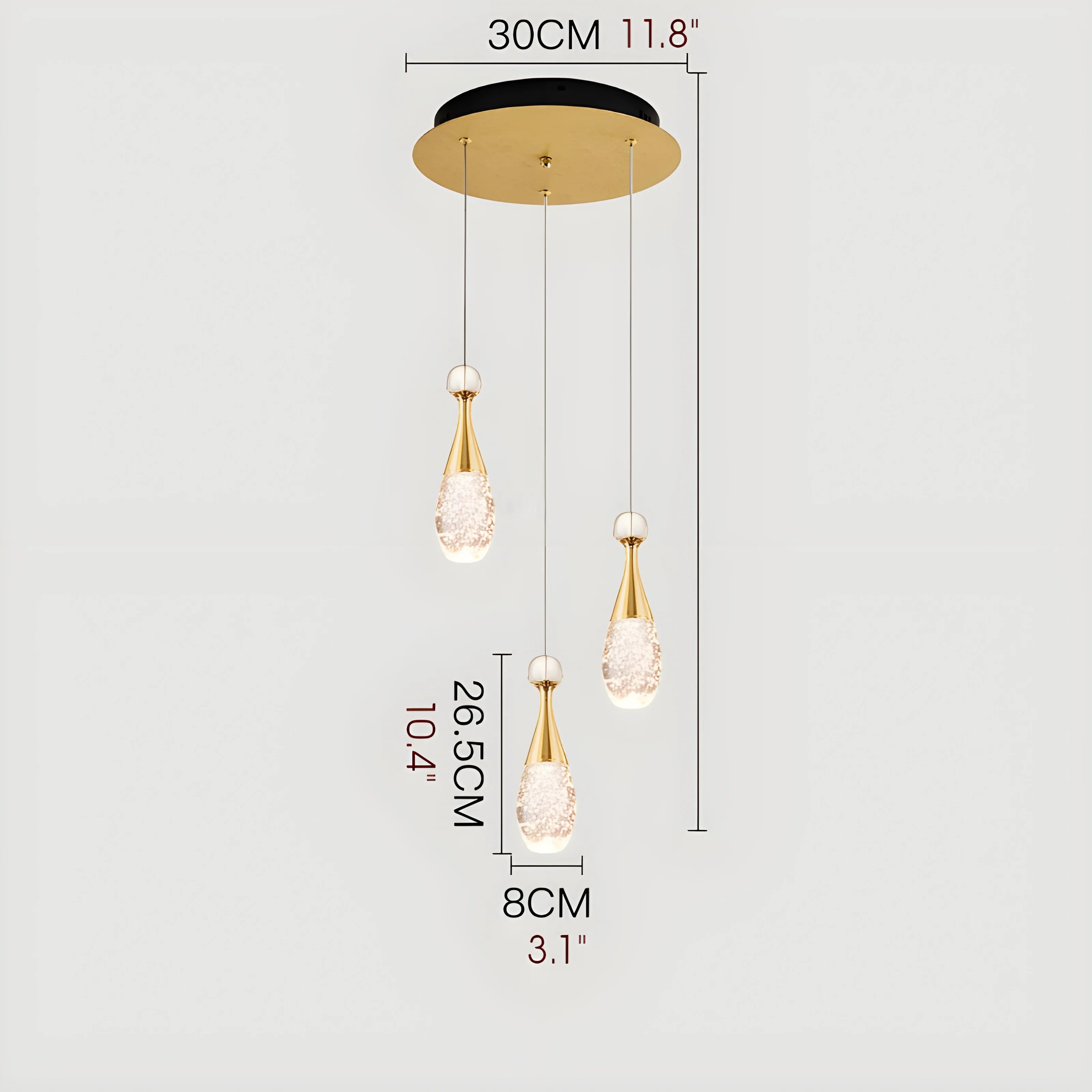 Dolceacqua | Gold Crystal Jellyfish Style Ceiling Light