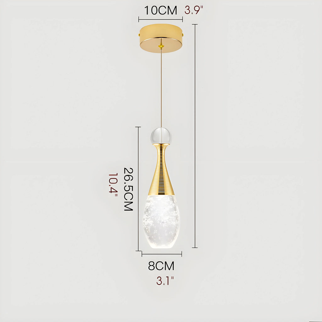 Dolceacqua | Gold Crystal Jellyfish Style Ceiling Light