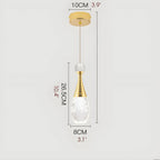Dolceacqua | Gold Crystal Jellyfish Style Ceiling Light