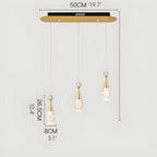 Dolceacqua | Gold Crystal Jellyfish Style Ceiling Light