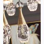 Dolceacqua | Gold Crystal Jellyfish Style Ceiling Light