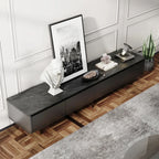Dordogne | Modern Marble Top Black TV Stand