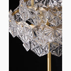 Dubendorf | Nordic Luxury Crystal LED Floor Lamp With Marble Base