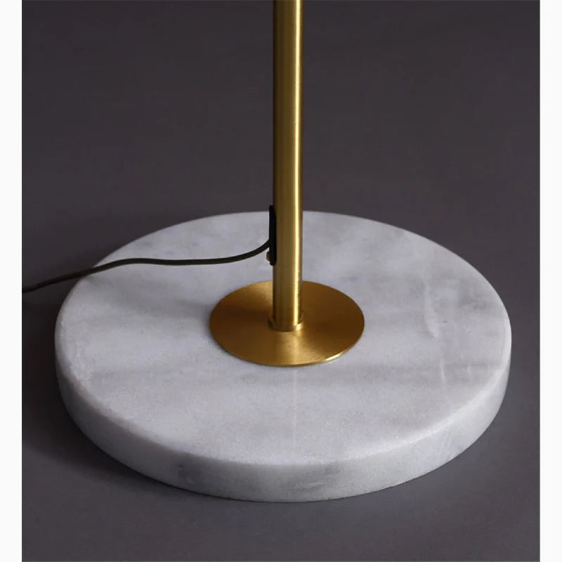 Dubendorf | Nordic Luxury Crystal LED Floor Lamp With Marble Base