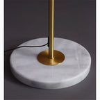 Dubendorf | Nordic Luxury Crystal LED Floor Lamp With Marble Base