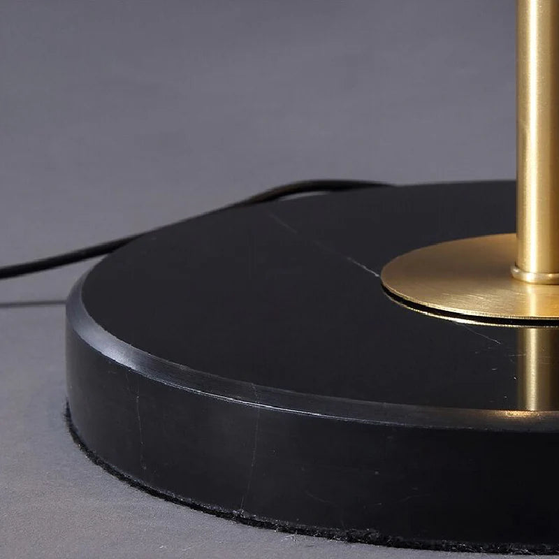 Dubendorf | Nordic Luxury Crystal LED Floor Lamp With Marble Base