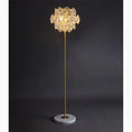 Dubendorf | Nordic Luxury Crystal LED Floor Lamp With Marble Base