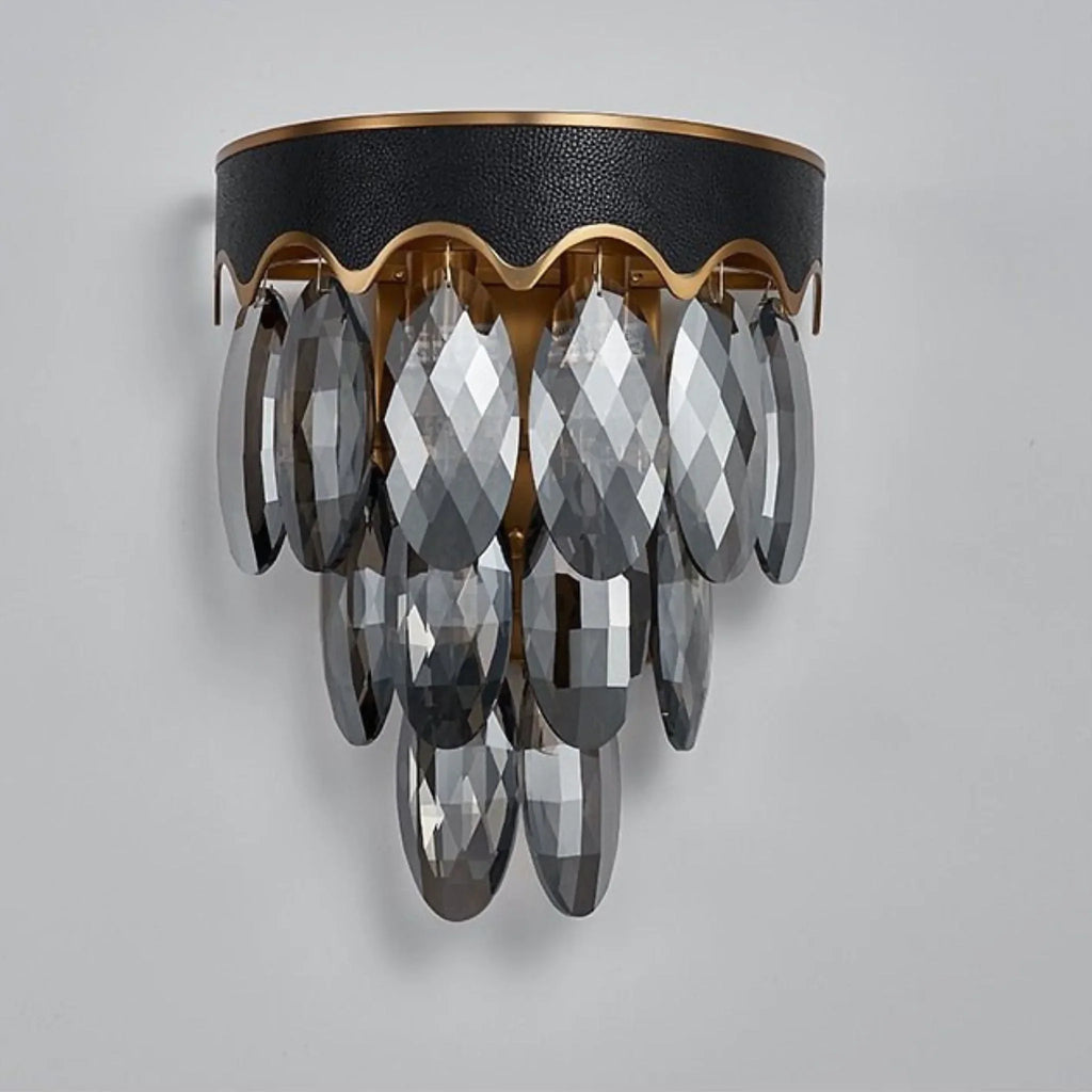 Ebro | Black Crystal Wall Lighting