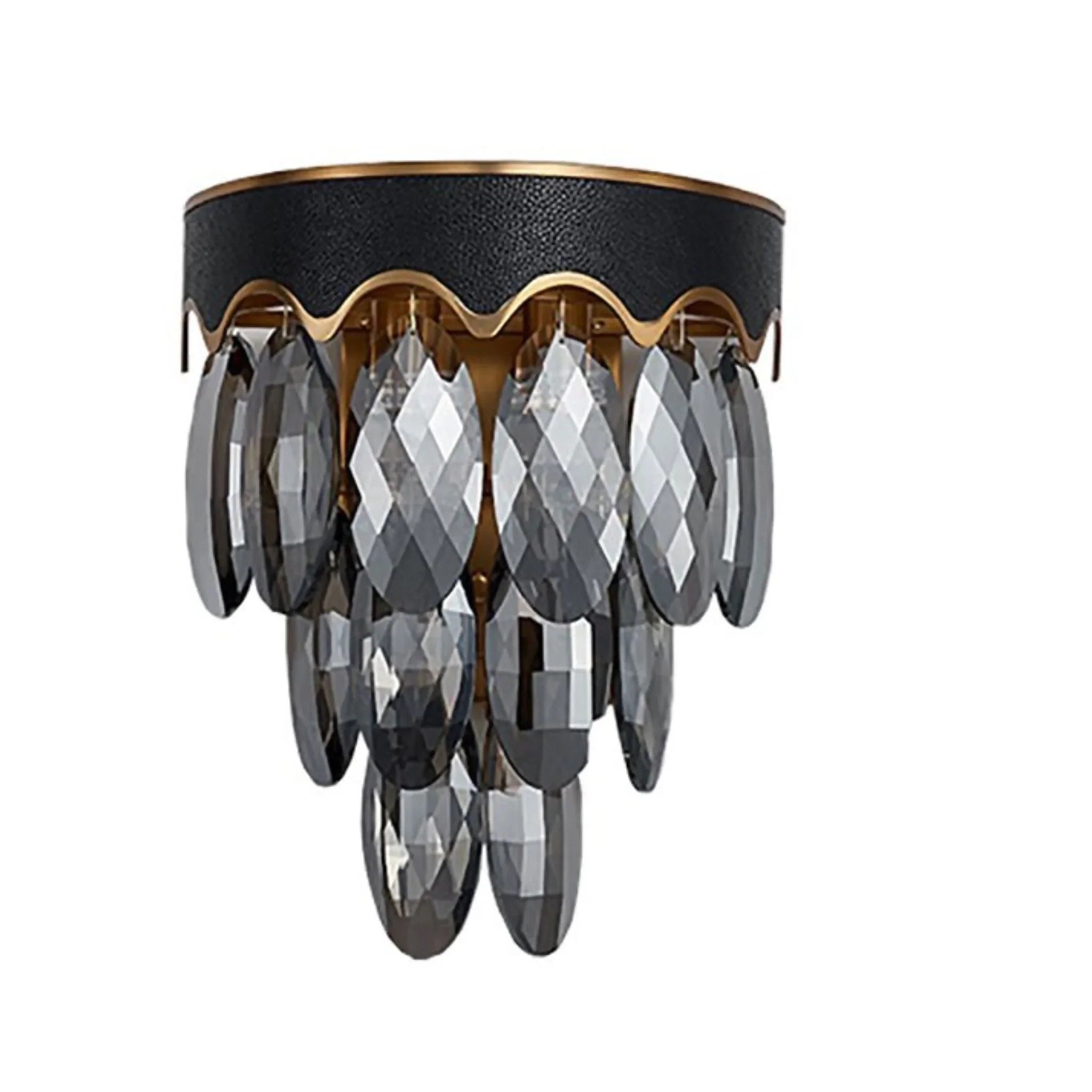 Ebro | Black Crystal Wall Lighting