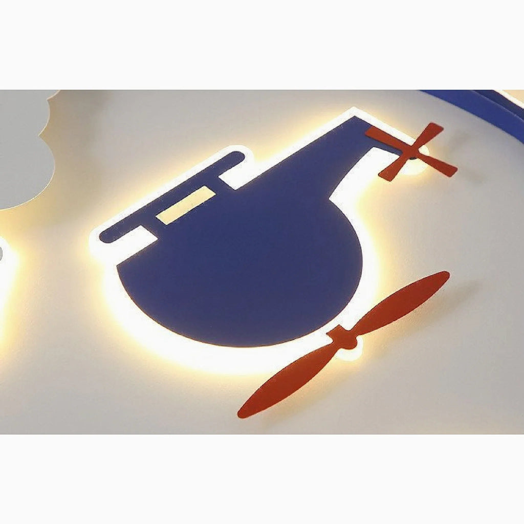 Ecublens | LED Ceiling Helicopter Lamp for Kids Room