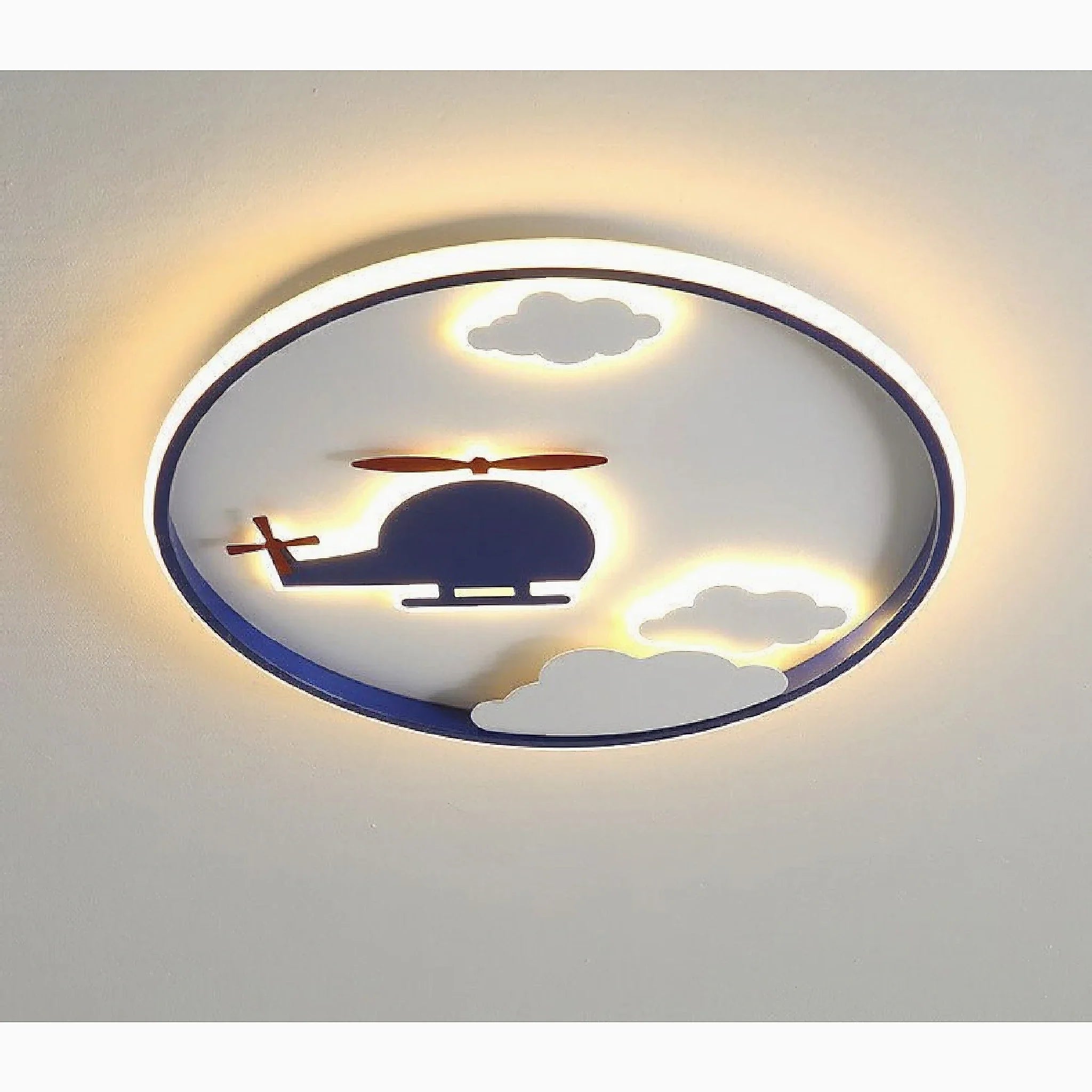 Ecublens | LED Ceiling Helicopter Lamp for Kids Room