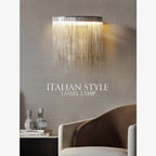 Eibar | Chrome Modern Led Chain Wall Lamp