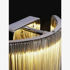 Eibar | Chrome Modern Led Chain Wall Lamp