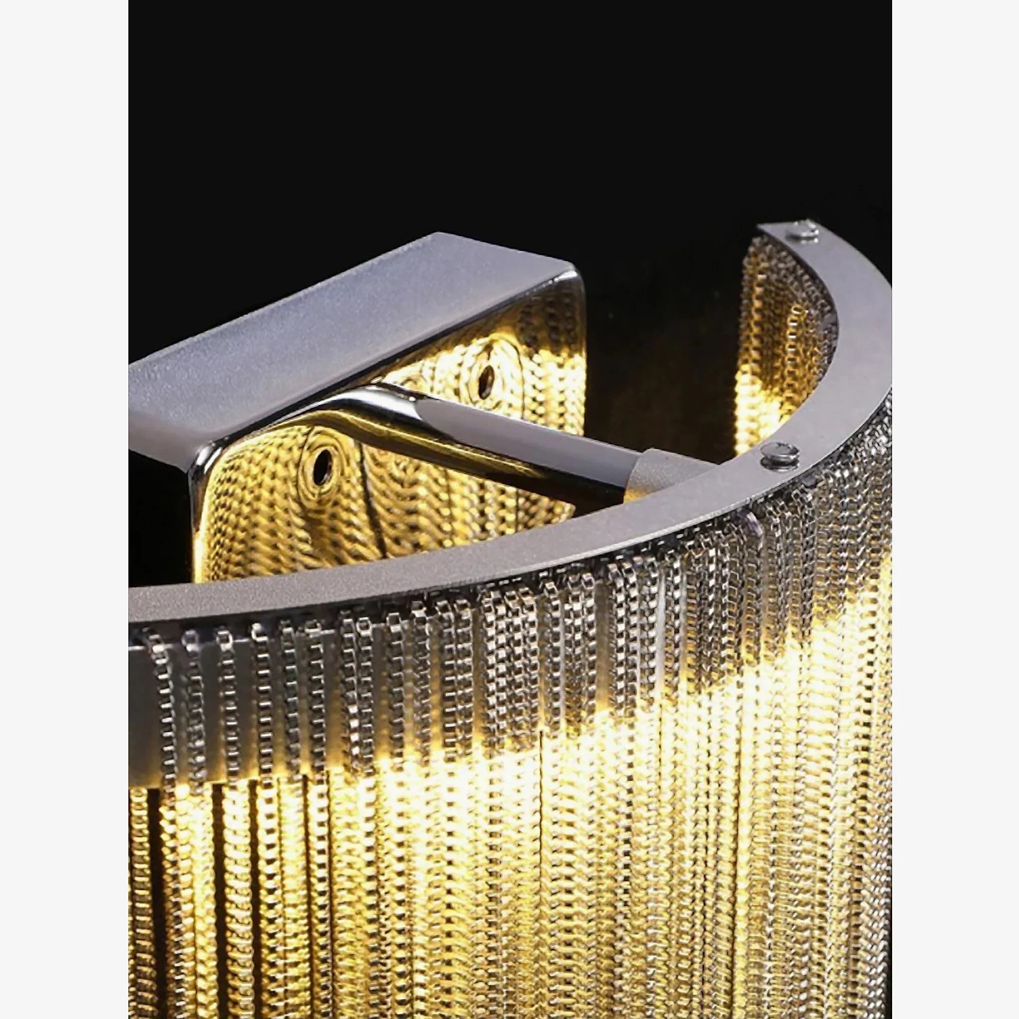 Eibar | Chrome Modern Led Chain Wall Lamp