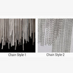 Eibar | Chrome Modern Led Chain Wall Lamp