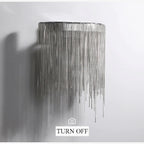 Eibar | Chrome Modern Led Chain Wall Lamp