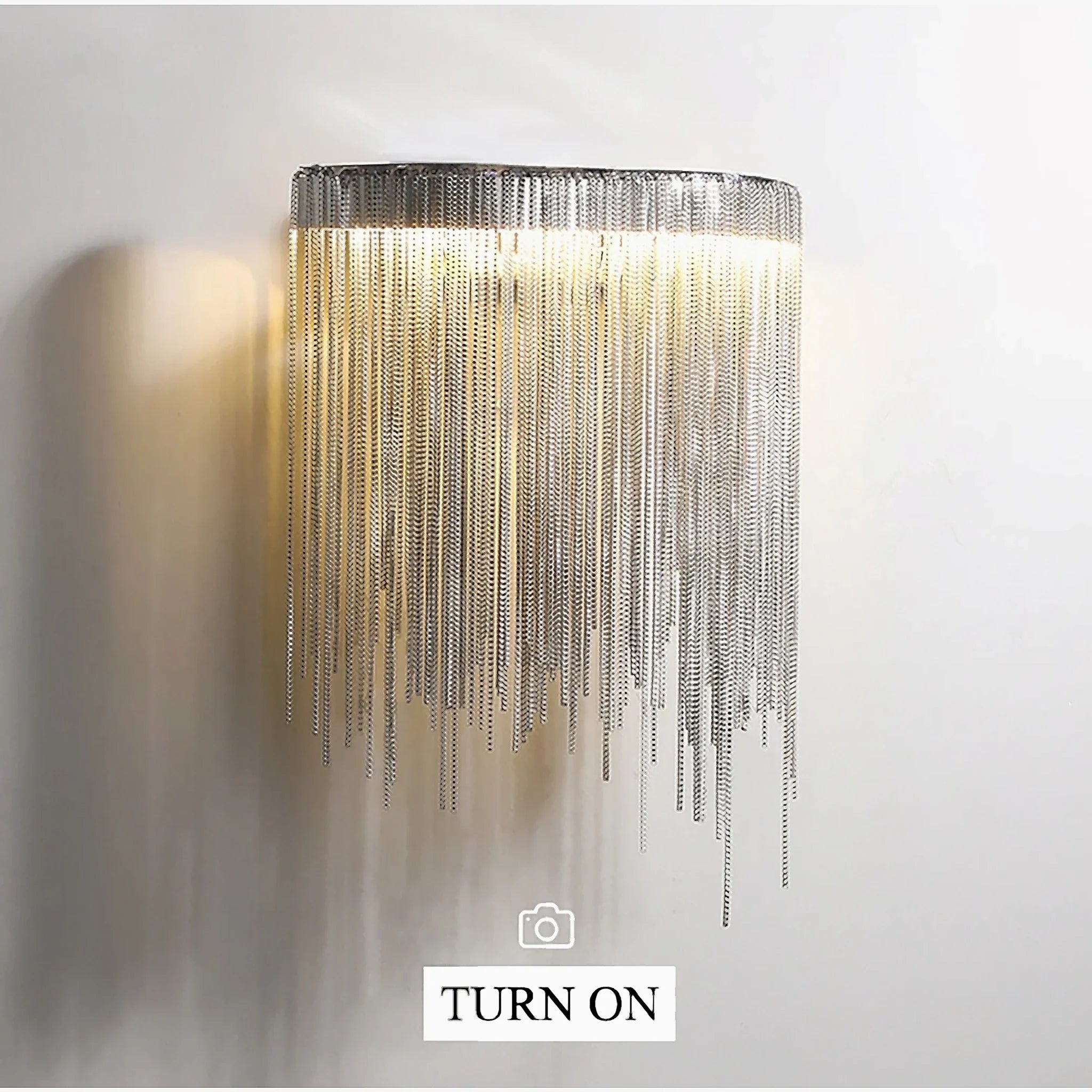 Eibar | Chrome Modern Led Chain Wall Lamp