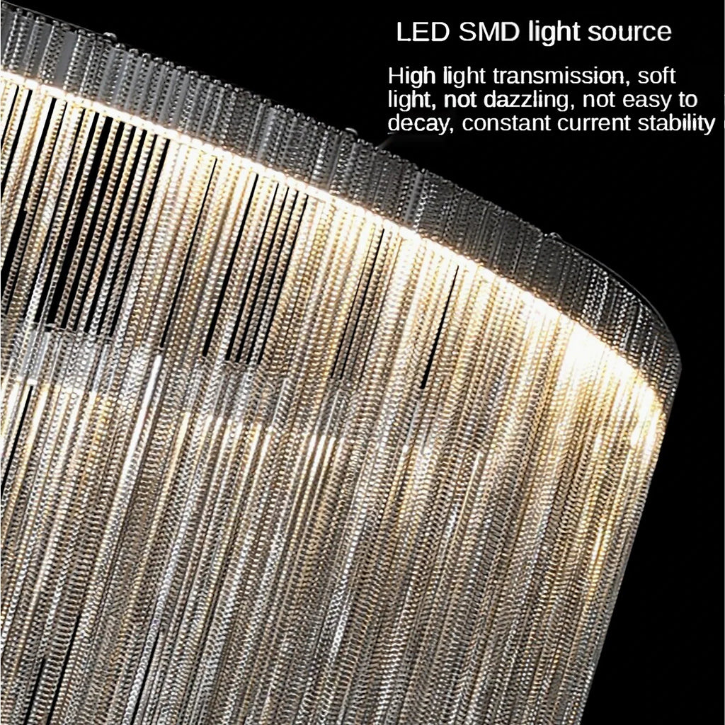 Eibar | Chrome Modern Led Chain Wall Lamp