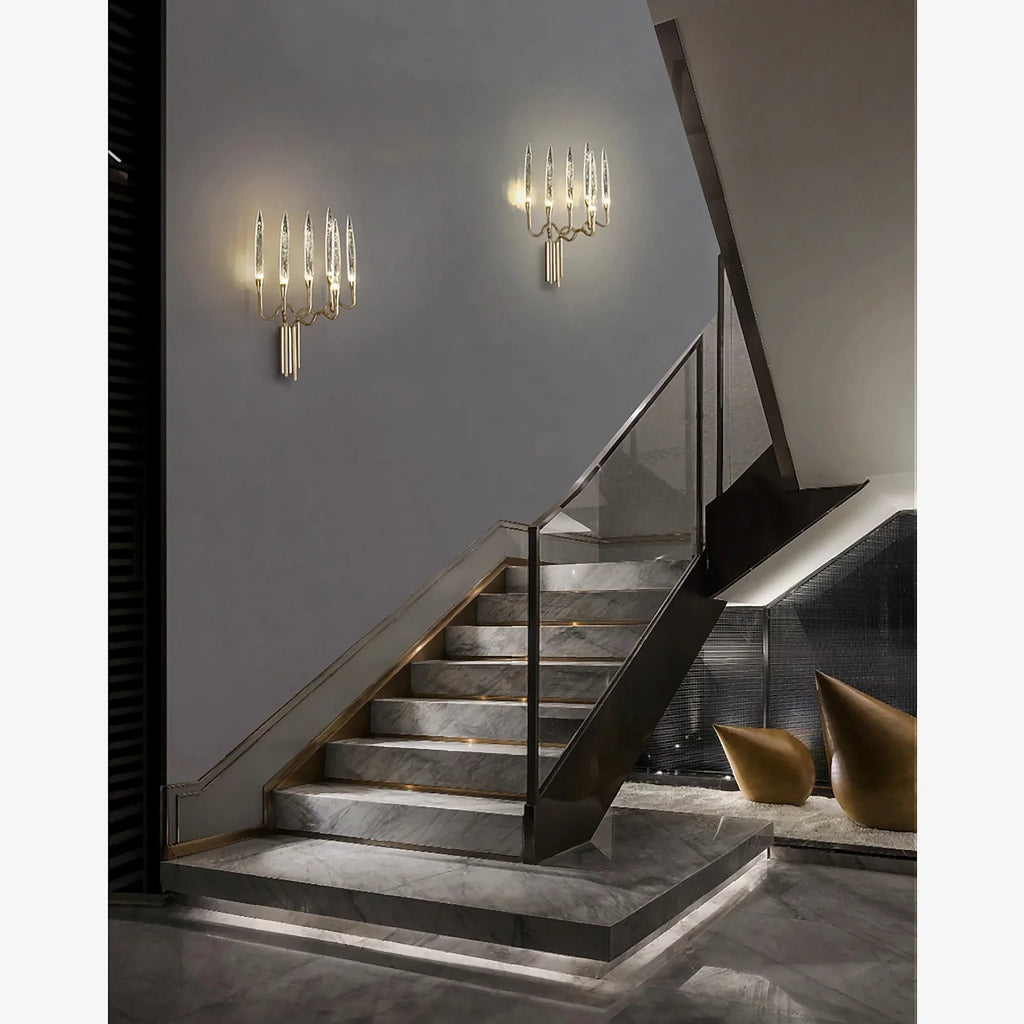 Eivissa | Luxury Crystal Candle LED Wall Lamp