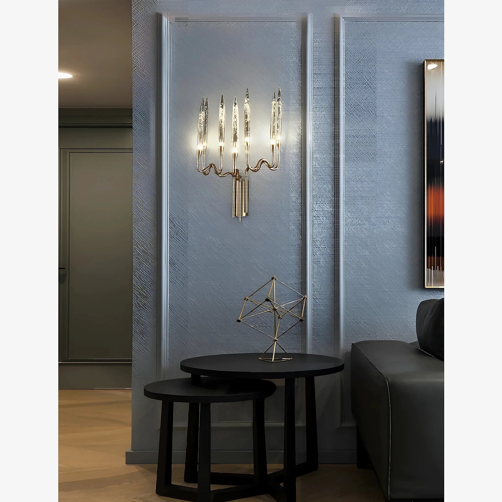 Eivissa | Luxury Crystal Candle LED Wall Lamp