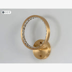 Elche | Gold Modern Small Crystal Copper LED Wall Lamp