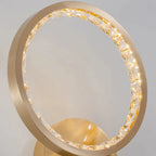 Elche | Gold Modern Small Crystal Copper LED Wall Lamp