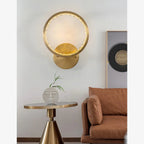 Elche | Gold Modern Small Crystal Copper LED Wall Lamp