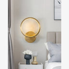 Elche | Gold Modern Small Crystal Copper LED Wall Lamp