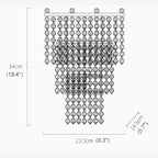 Elda | Chrome/Gold Crystal Modern Wall Lamp