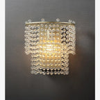 Elda | Chrome/Gold Crystal Modern Wall Lamp