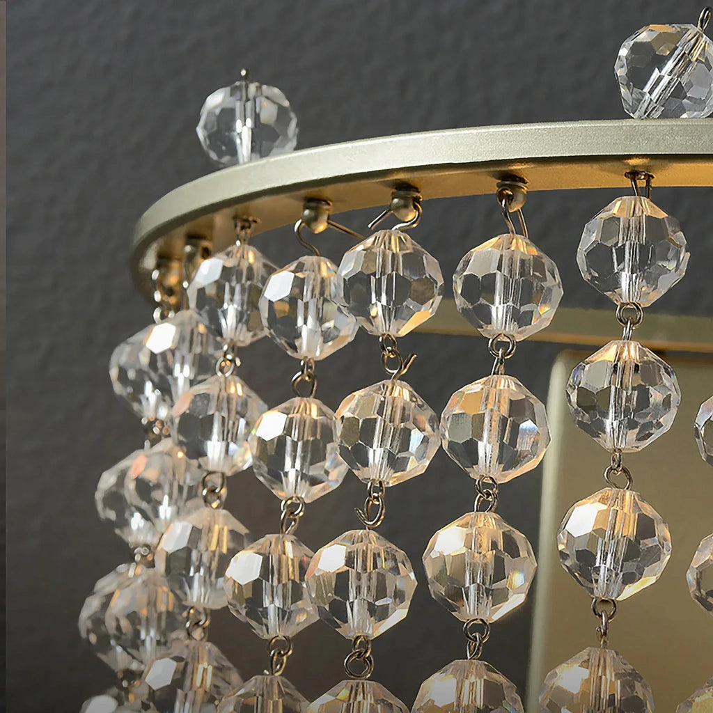 Elda | Chrome/Gold Crystal Modern Wall Lamp
