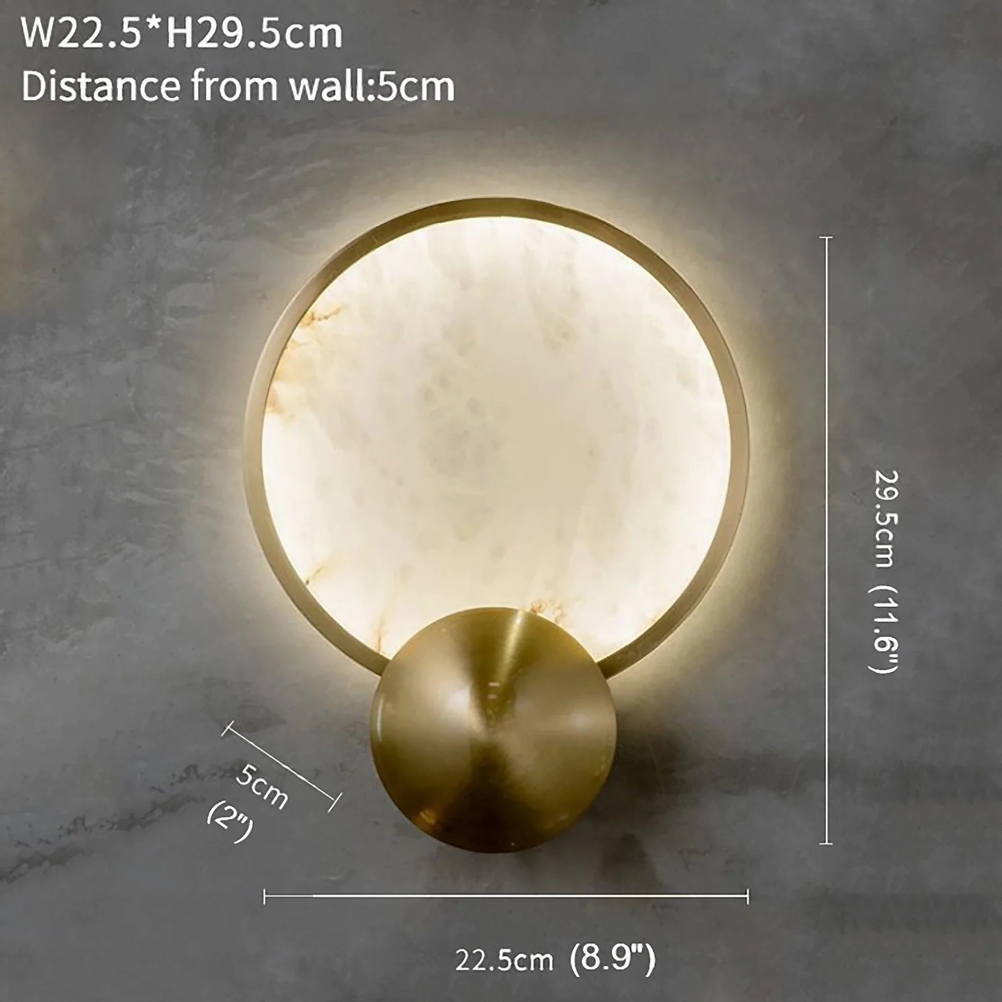 Erandio | Luxury Gold Crystal Modern Wall Lamp