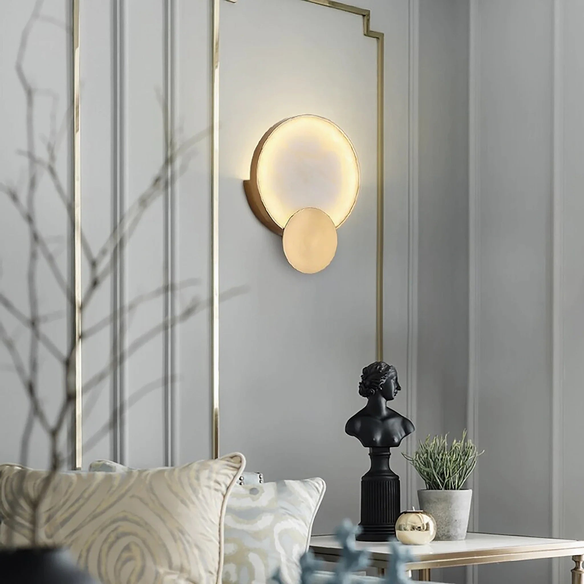 Erandio | Luxury Gold Crystal Modern Wall Lamp