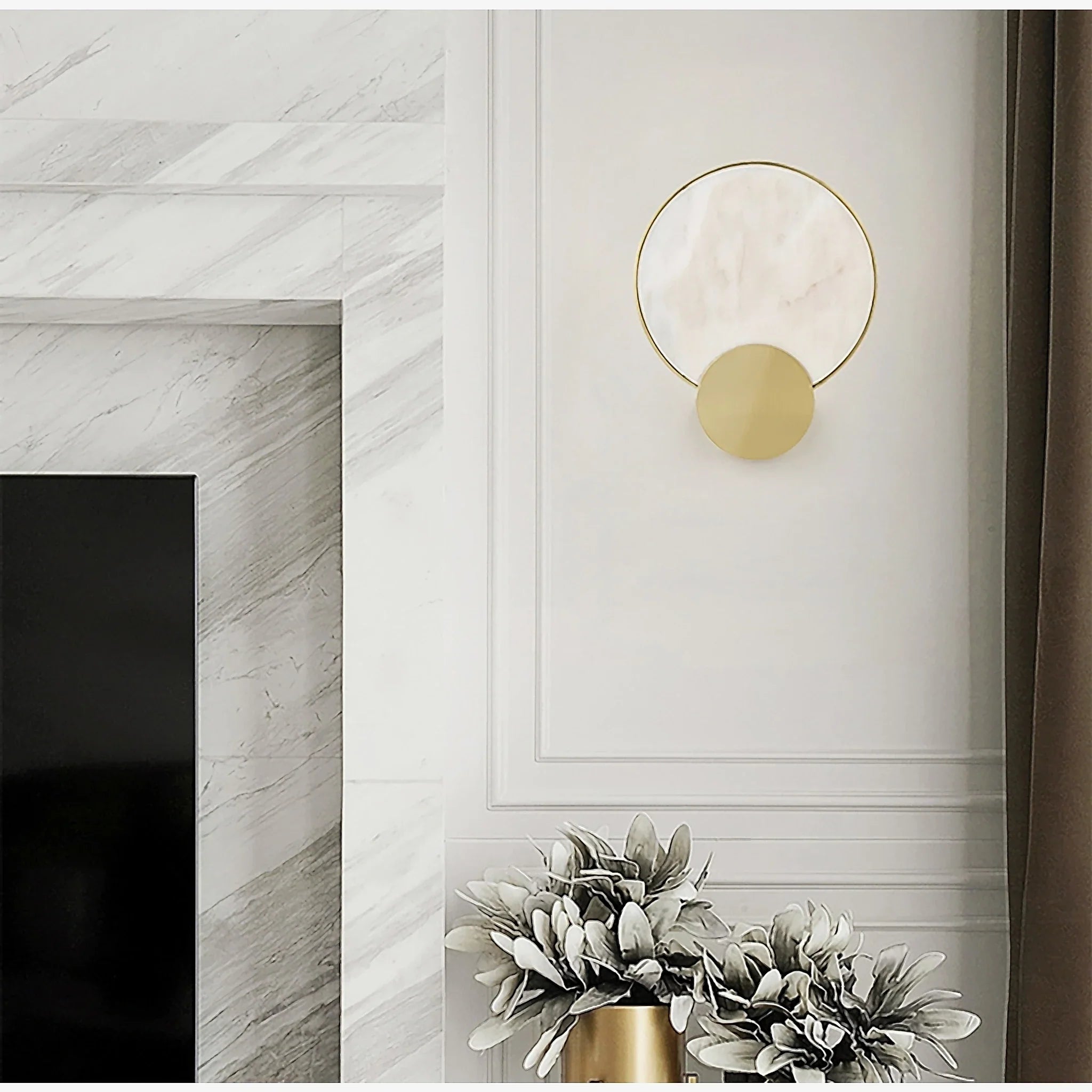 Erandio | Luxury Gold Crystal Modern Wall Lamp