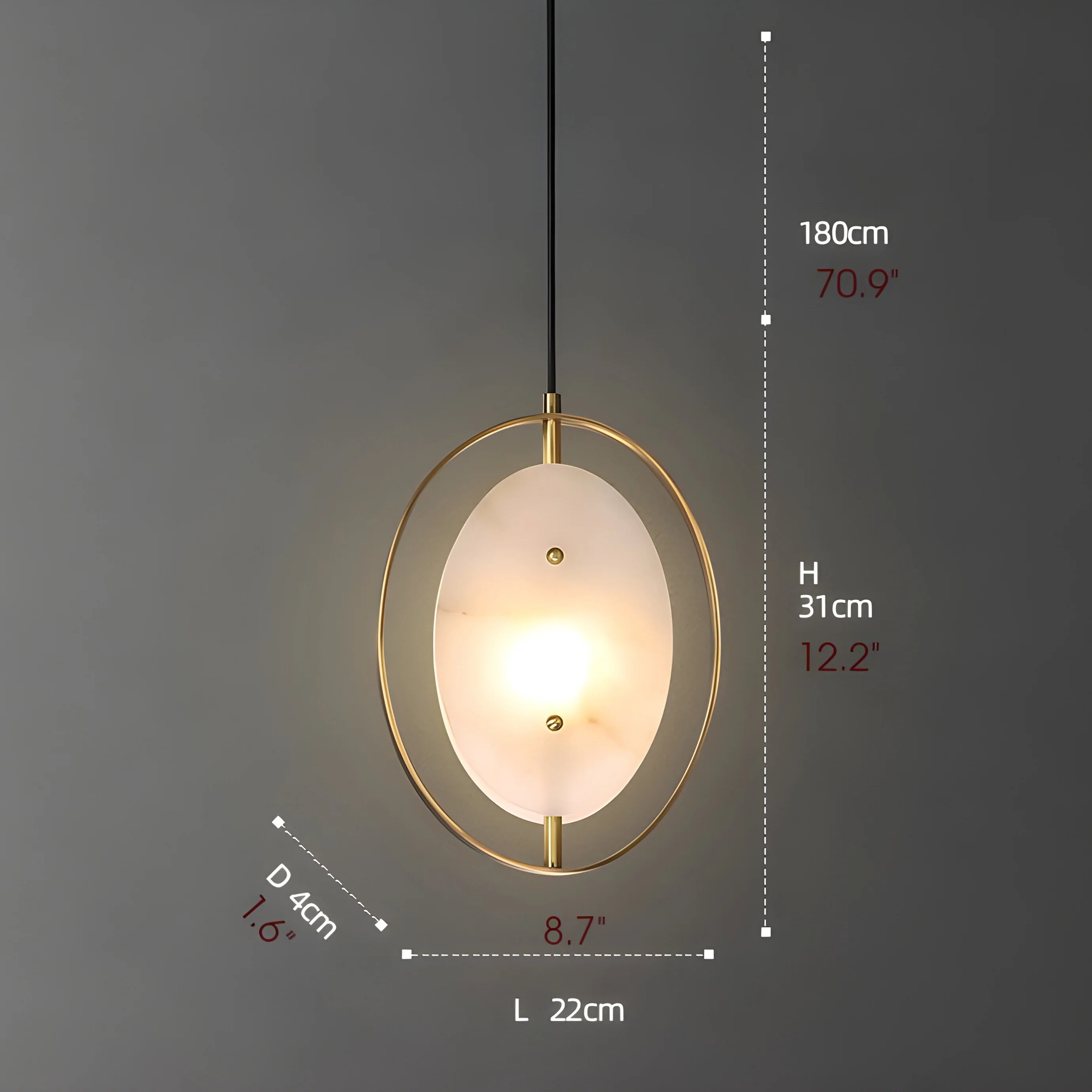 Erli | Shining LED Pendant Light for Dining Room