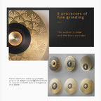 Ferrol | Gold/Black Modern LED wall lamp