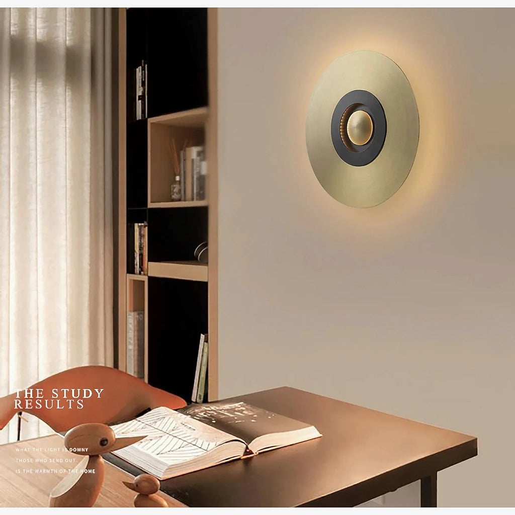 Ferrol | Gold/Black Modern LED wall lamp