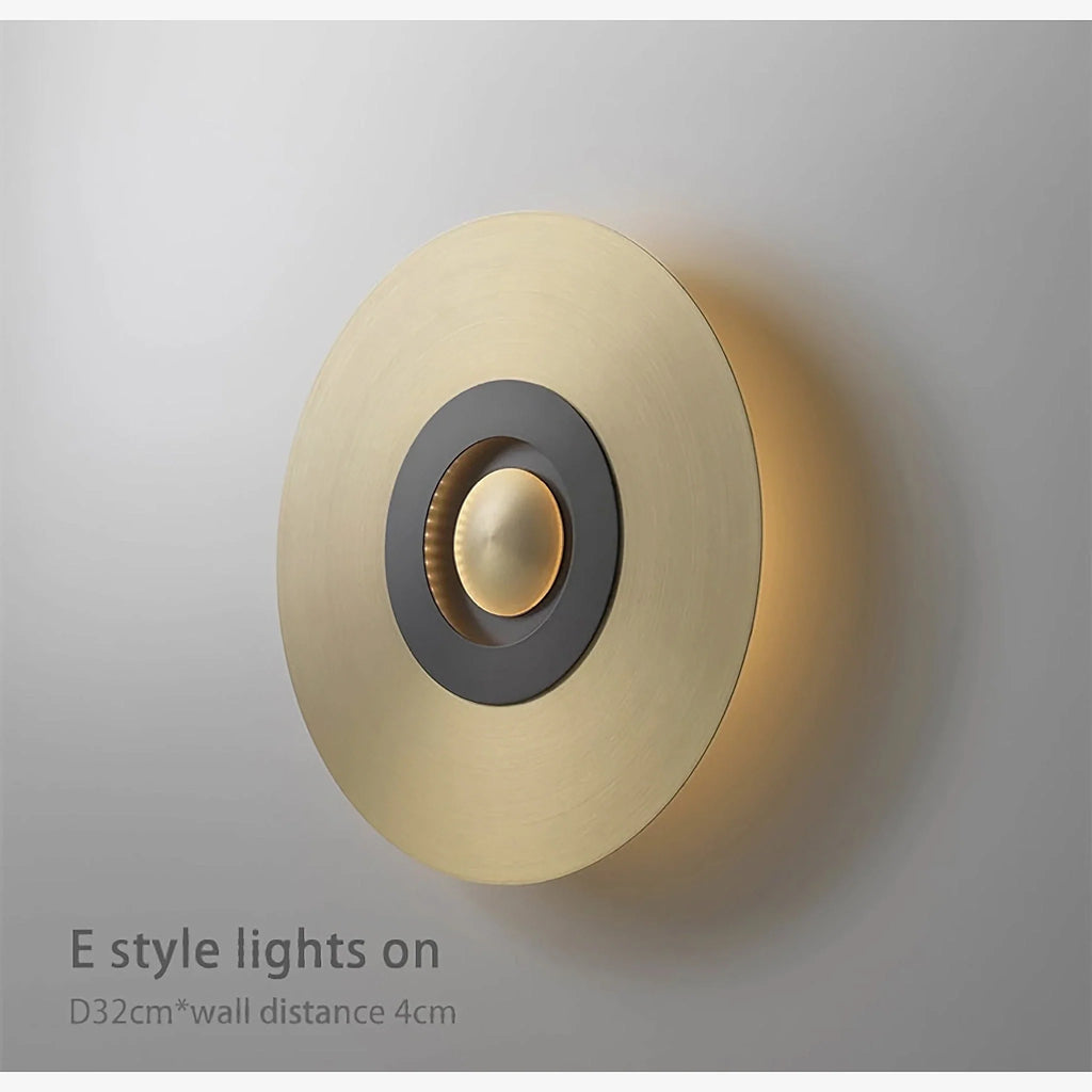 Ferrol | Gold/Black Modern LED wall lamp