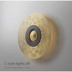 Ferrol | Gold/Black Modern LED wall lamp