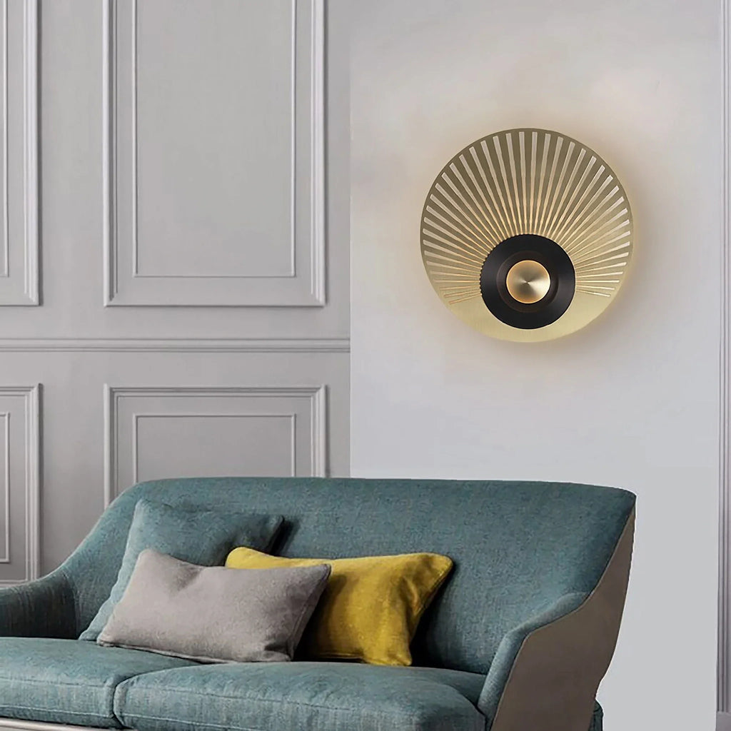 Ferrol | Gold/Black Modern LED wall lamp
